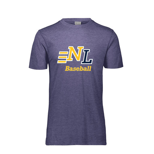 [FTSCUBNV-YS-LOGO1] Decker Youth Tri-Blend T-Shirt - Short Sleeve (Youth S, Navy, Logo 1)