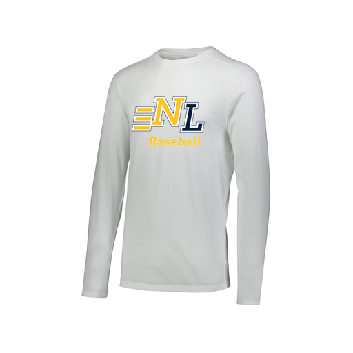 [FTLCUBWH-AXS-LOGO1] Decker Men's Tri-Blend T-Shirt - Long Sleeve (Adult XS, White, Logo 1)